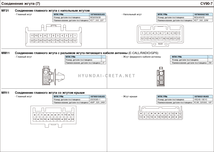 Хендай крета схема электрооборудования