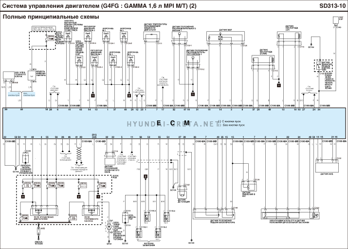 Электрическая схема хендай крета 2018